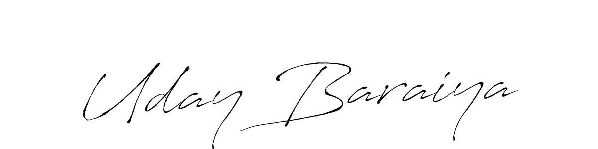 Make a beautiful signature design for name Uday Baraiya. Use this online signature maker to create a handwritten signature for free. Uday Baraiya signature style 6 images and pictures png