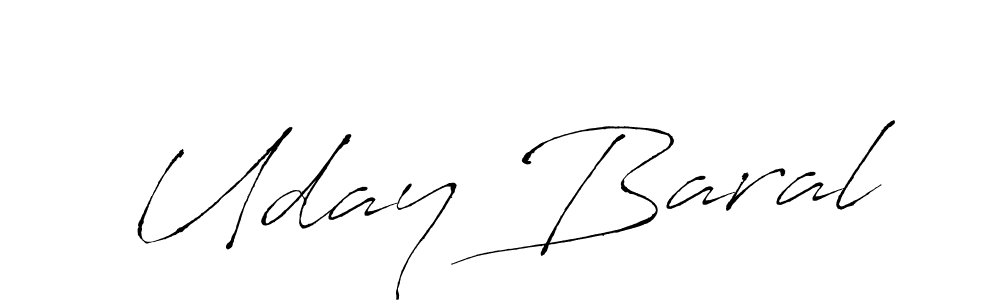 The best way (Antro_Vectra) to make a short signature is to pick only two or three words in your name. The name Uday Baral include a total of six letters. For converting this name. Uday Baral signature style 6 images and pictures png