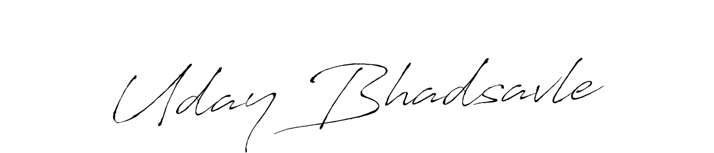 How to make Uday Bhadsavle signature? Antro_Vectra is a professional autograph style. Create handwritten signature for Uday Bhadsavle name. Uday Bhadsavle signature style 6 images and pictures png