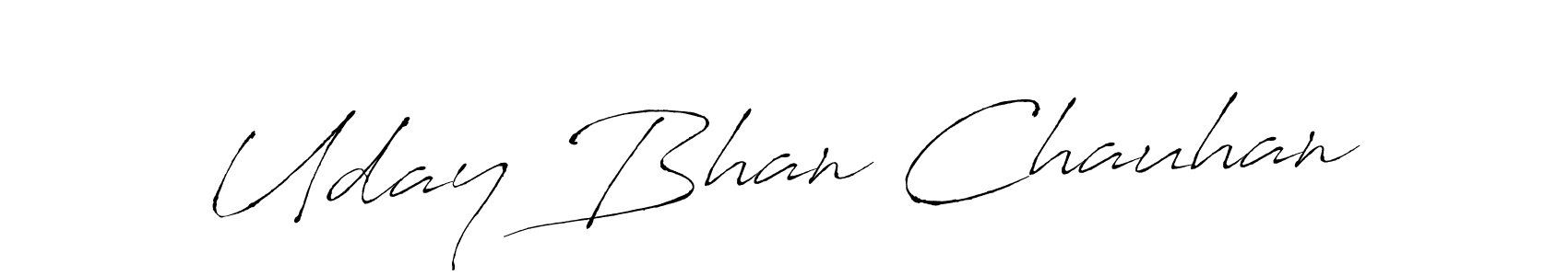 Antro_Vectra is a professional signature style that is perfect for those who want to add a touch of class to their signature. It is also a great choice for those who want to make their signature more unique. Get Uday Bhan Chauhan name to fancy signature for free. Uday Bhan Chauhan signature style 6 images and pictures png