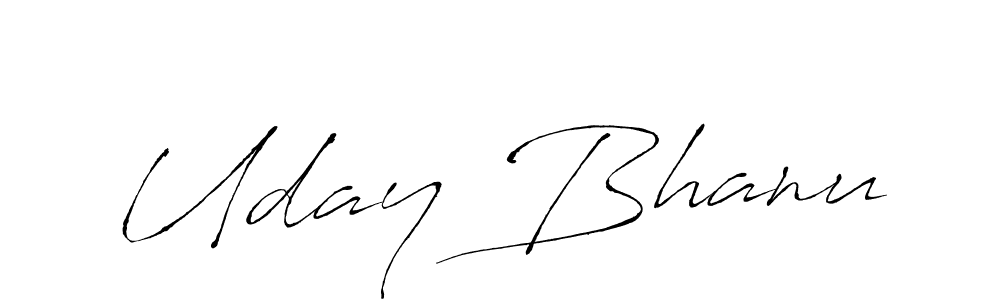 Similarly Antro_Vectra is the best handwritten signature design. Signature creator online .You can use it as an online autograph creator for name Uday Bhanu. Uday Bhanu signature style 6 images and pictures png