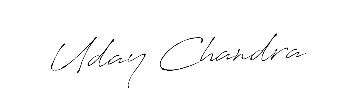 The best way (Antro_Vectra) to make a short signature is to pick only two or three words in your name. The name Uday Chandra include a total of six letters. For converting this name. Uday Chandra signature style 6 images and pictures png