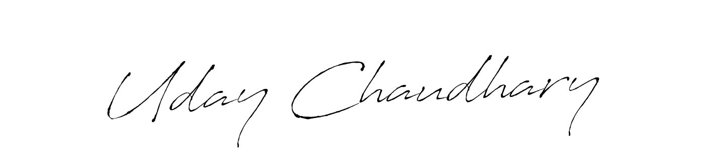 How to make Uday Chaudhary signature? Antro_Vectra is a professional autograph style. Create handwritten signature for Uday Chaudhary name. Uday Chaudhary signature style 6 images and pictures png