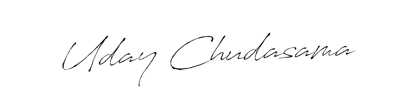 Make a beautiful signature design for name Uday Chudasama. With this signature (Antro_Vectra) style, you can create a handwritten signature for free. Uday Chudasama signature style 6 images and pictures png