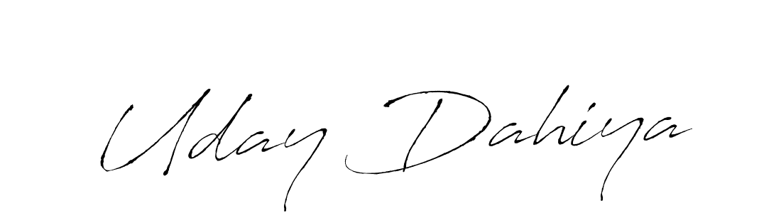 Uday Dahiya stylish signature style. Best Handwritten Sign (Antro_Vectra) for my name. Handwritten Signature Collection Ideas for my name Uday Dahiya. Uday Dahiya signature style 6 images and pictures png