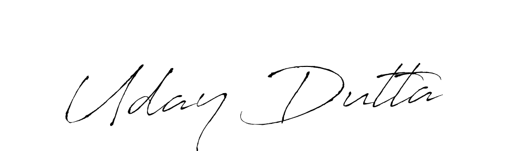 Uday Dutta stylish signature style. Best Handwritten Sign (Antro_Vectra) for my name. Handwritten Signature Collection Ideas for my name Uday Dutta. Uday Dutta signature style 6 images and pictures png