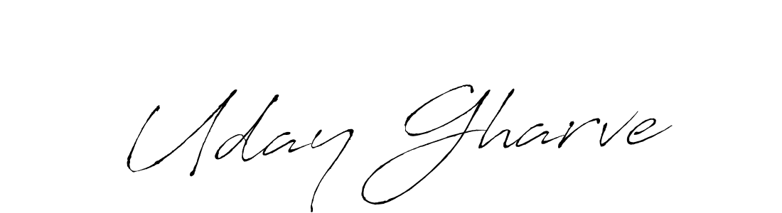 You can use this online signature creator to create a handwritten signature for the name Uday Gharve. This is the best online autograph maker. Uday Gharve signature style 6 images and pictures png