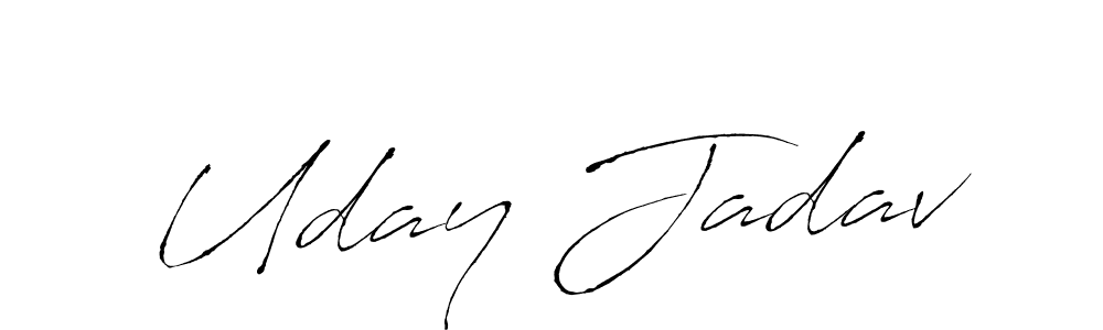 if you are searching for the best signature style for your name Uday Jadav. so please give up your signature search. here we have designed multiple signature styles  using Antro_Vectra. Uday Jadav signature style 6 images and pictures png
