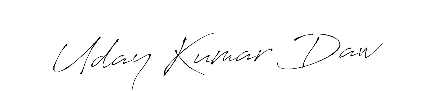 Create a beautiful signature design for name Uday Kumar Daw. With this signature (Antro_Vectra) fonts, you can make a handwritten signature for free. Uday Kumar Daw signature style 6 images and pictures png