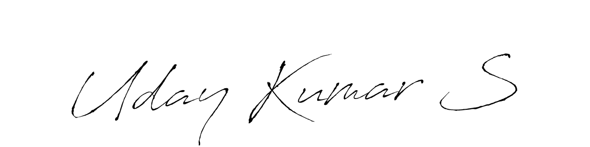 Make a beautiful signature design for name Uday Kumar S. With this signature (Antro_Vectra) style, you can create a handwritten signature for free. Uday Kumar S signature style 6 images and pictures png