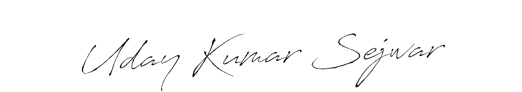 Create a beautiful signature design for name Uday Kumar Sejwar. With this signature (Antro_Vectra) fonts, you can make a handwritten signature for free. Uday Kumar Sejwar signature style 6 images and pictures png