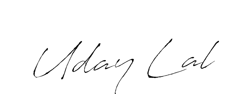 How to make Uday Lal name signature. Use Antro_Vectra style for creating short signs online. This is the latest handwritten sign. Uday Lal signature style 6 images and pictures png