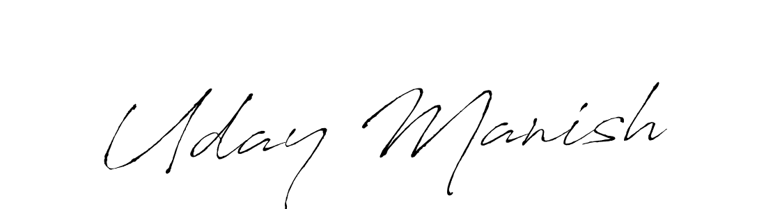 The best way (Antro_Vectra) to make a short signature is to pick only two or three words in your name. The name Uday Manish include a total of six letters. For converting this name. Uday Manish signature style 6 images and pictures png