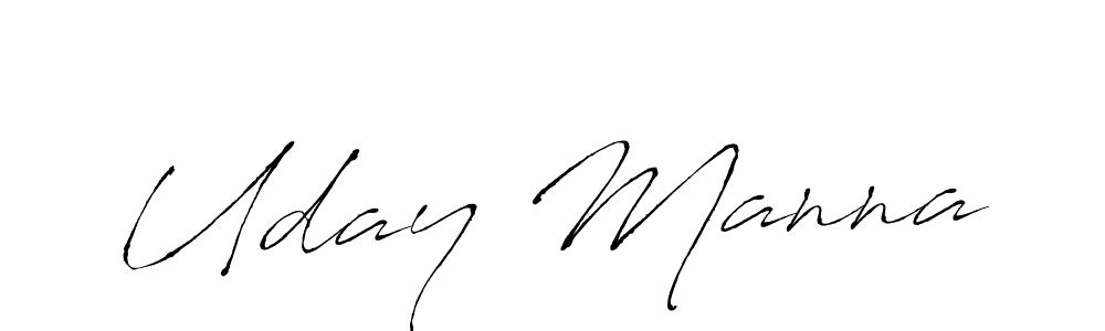 You should practise on your own different ways (Antro_Vectra) to write your name (Uday Manna) in signature. don't let someone else do it for you. Uday Manna signature style 6 images and pictures png