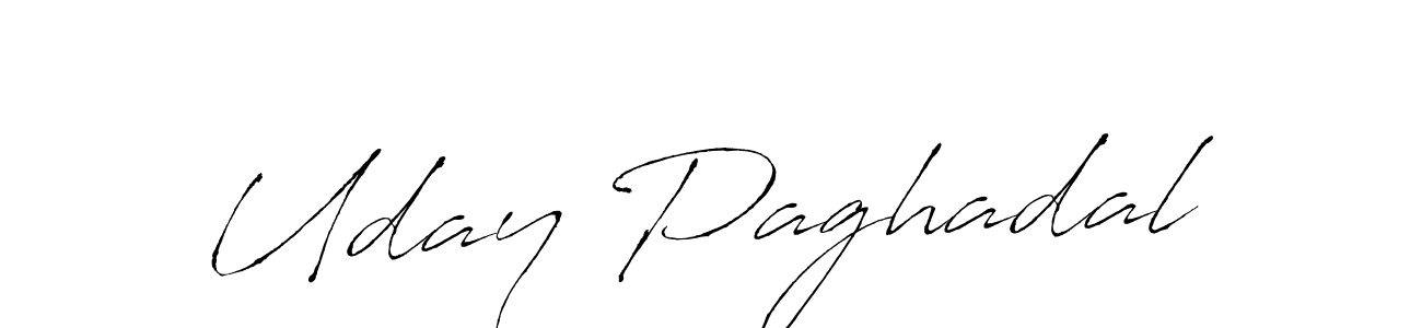 Create a beautiful signature design for name Uday Paghadal. With this signature (Antro_Vectra) fonts, you can make a handwritten signature for free. Uday Paghadal signature style 6 images and pictures png