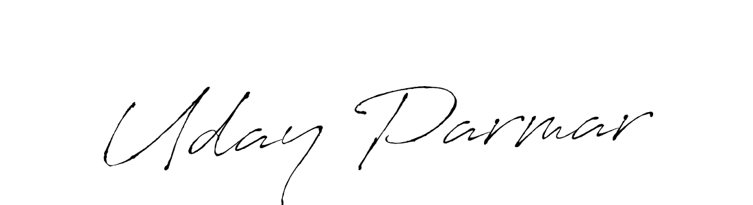 Design your own signature with our free online signature maker. With this signature software, you can create a handwritten (Antro_Vectra) signature for name Uday Parmar. Uday Parmar signature style 6 images and pictures png
