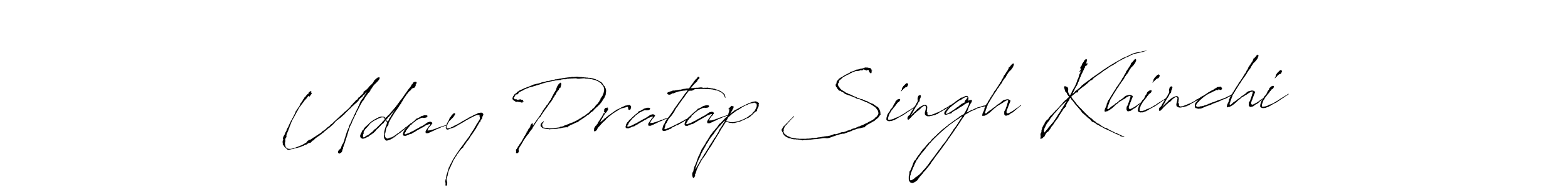 Also we have Uday Pratap Singh Khinchi name is the best signature style. Create professional handwritten signature collection using Antro_Vectra autograph style. Uday Pratap Singh Khinchi signature style 6 images and pictures png