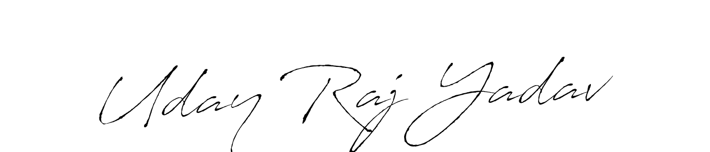 How to make Uday Raj Yadav signature? Antro_Vectra is a professional autograph style. Create handwritten signature for Uday Raj Yadav name. Uday Raj Yadav signature style 6 images and pictures png