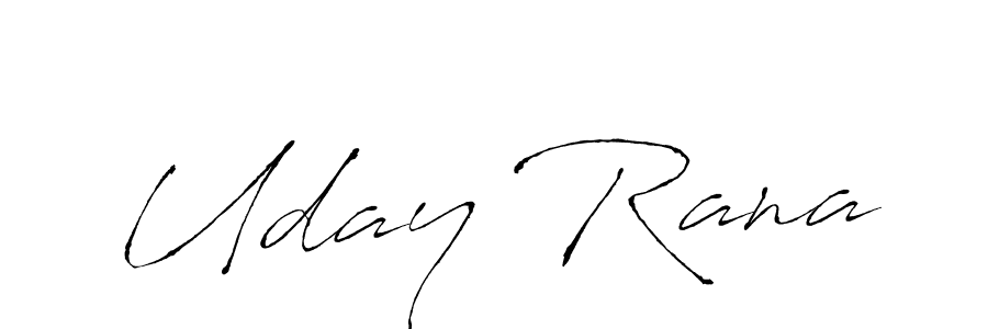 Create a beautiful signature design for name Uday Rana. With this signature (Antro_Vectra) fonts, you can make a handwritten signature for free. Uday Rana signature style 6 images and pictures png