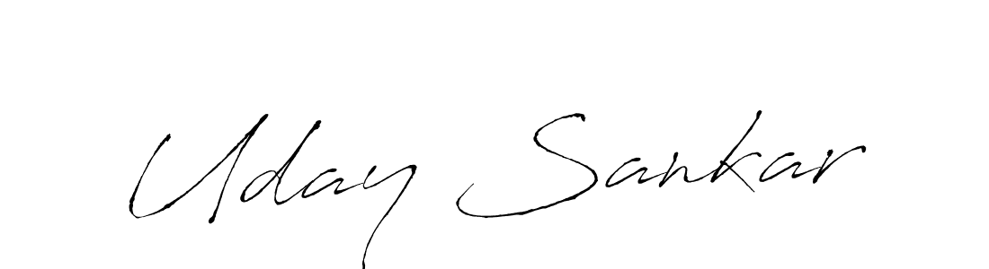 Uday Sankar stylish signature style. Best Handwritten Sign (Antro_Vectra) for my name. Handwritten Signature Collection Ideas for my name Uday Sankar. Uday Sankar signature style 6 images and pictures png