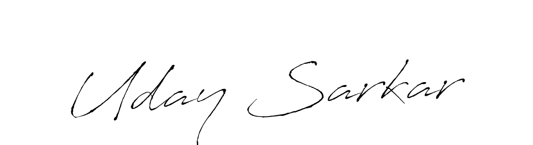 Use a signature maker to create a handwritten signature online. With this signature software, you can design (Antro_Vectra) your own signature for name Uday Sarkar. Uday Sarkar signature style 6 images and pictures png