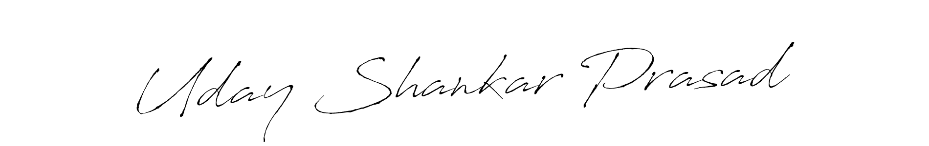 How to make Uday Shankar Prasad name signature. Use Antro_Vectra style for creating short signs online. This is the latest handwritten sign. Uday Shankar Prasad signature style 6 images and pictures png