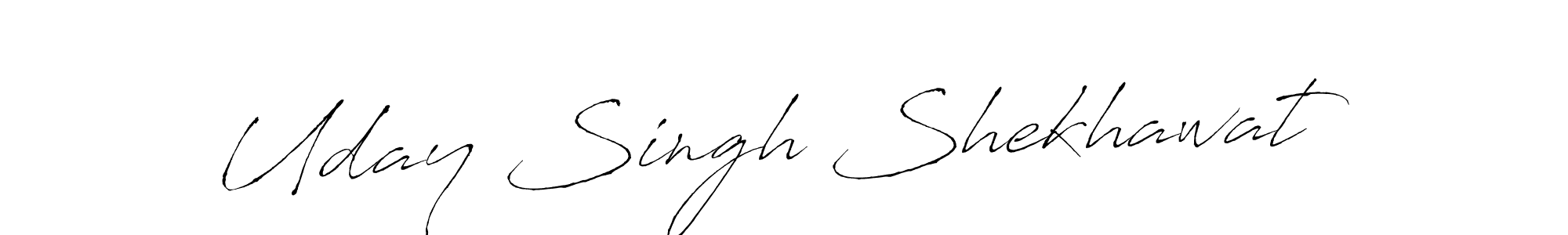 Uday Singh Shekhawat stylish signature style. Best Handwritten Sign (Antro_Vectra) for my name. Handwritten Signature Collection Ideas for my name Uday Singh Shekhawat. Uday Singh Shekhawat signature style 6 images and pictures png