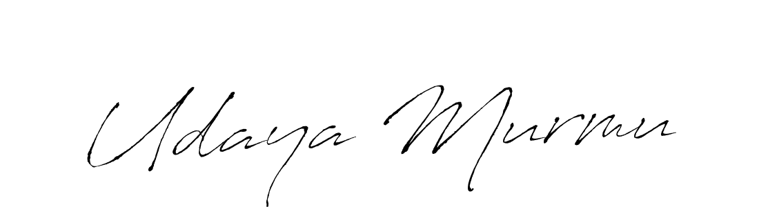 Design your own signature with our free online signature maker. With this signature software, you can create a handwritten (Antro_Vectra) signature for name Udaya Murmu. Udaya Murmu signature style 6 images and pictures png