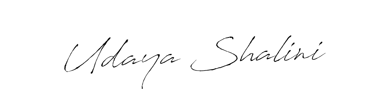 Antro_Vectra is a professional signature style that is perfect for those who want to add a touch of class to their signature. It is also a great choice for those who want to make their signature more unique. Get Udaya Shalini name to fancy signature for free. Udaya Shalini signature style 6 images and pictures png