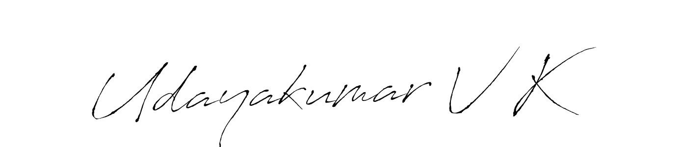 How to Draw Udayakumar V K signature style? Antro_Vectra is a latest design signature styles for name Udayakumar V K. Udayakumar V K signature style 6 images and pictures png