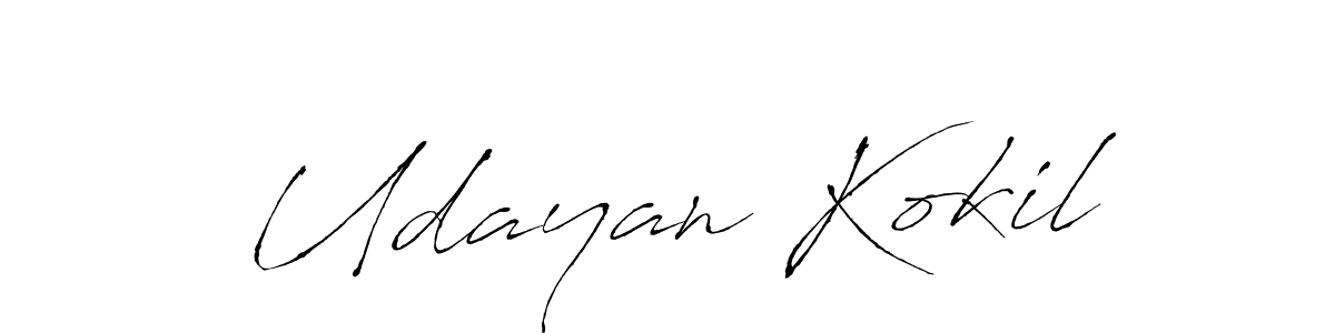 It looks lik you need a new signature style for name Udayan Kokil. Design unique handwritten (Antro_Vectra) signature with our free signature maker in just a few clicks. Udayan Kokil signature style 6 images and pictures png