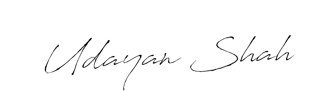 Antro_Vectra is a professional signature style that is perfect for those who want to add a touch of class to their signature. It is also a great choice for those who want to make their signature more unique. Get Udayan Shah name to fancy signature for free. Udayan Shah signature style 6 images and pictures png