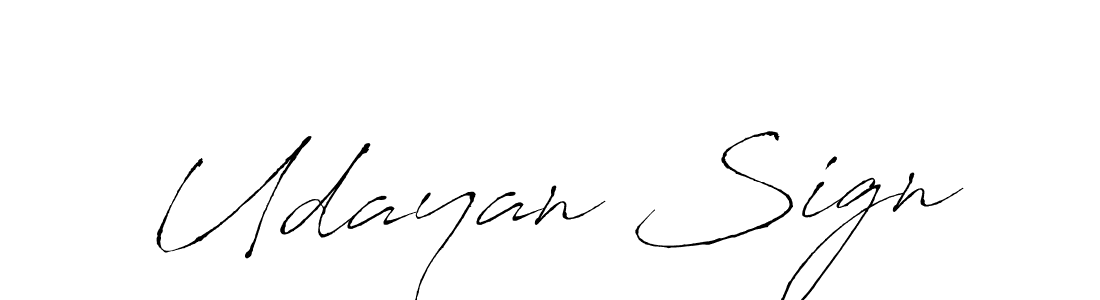 Design your own signature with our free online signature maker. With this signature software, you can create a handwritten (Antro_Vectra) signature for name Udayan Sign. Udayan Sign signature style 6 images and pictures png