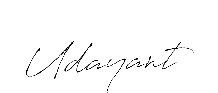 Create a beautiful signature design for name Udayant. With this signature (Antro_Vectra) fonts, you can make a handwritten signature for free. Udayant signature style 6 images and pictures png