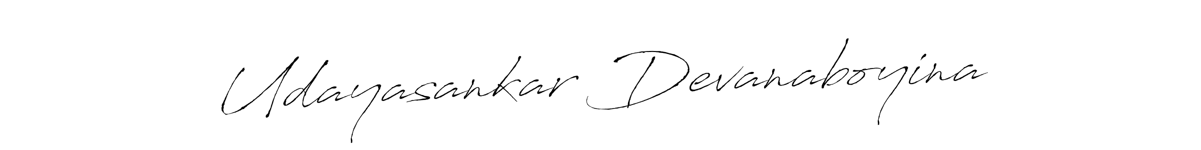 Udayasankar Devanaboyina stylish signature style. Best Handwritten Sign (Antro_Vectra) for my name. Handwritten Signature Collection Ideas for my name Udayasankar Devanaboyina. Udayasankar Devanaboyina signature style 6 images and pictures png