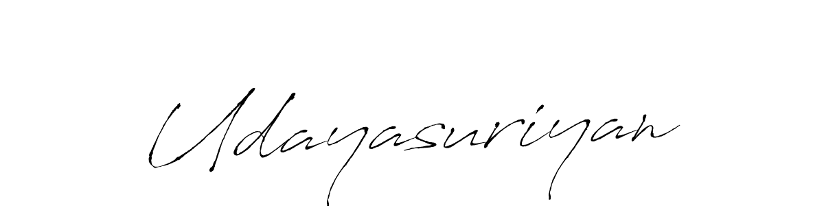 How to make Udayasuriyan name signature. Use Antro_Vectra style for creating short signs online. This is the latest handwritten sign. Udayasuriyan signature style 6 images and pictures png