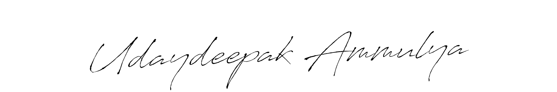 Udaydeepak Ammulya stylish signature style. Best Handwritten Sign (Antro_Vectra) for my name. Handwritten Signature Collection Ideas for my name Udaydeepak Ammulya. Udaydeepak Ammulya signature style 6 images and pictures png