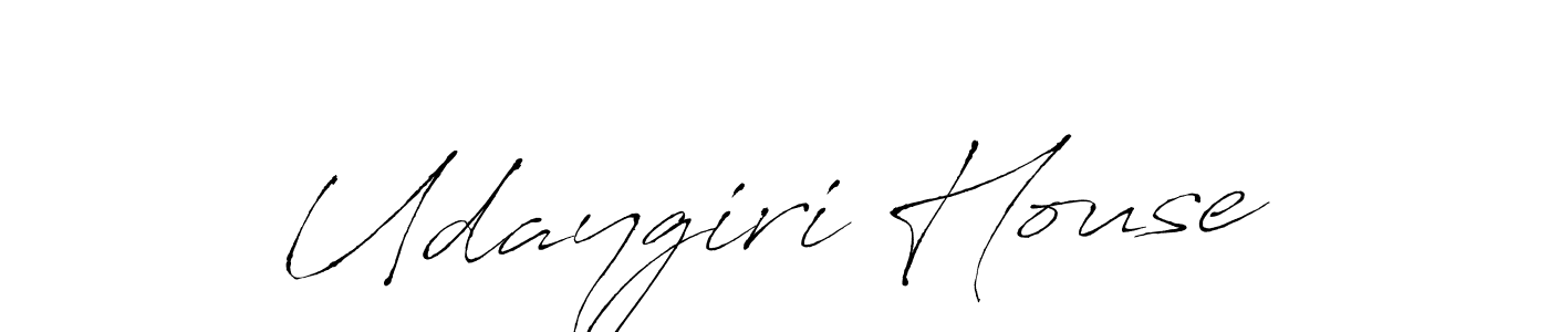 Design your own signature with our free online signature maker. With this signature software, you can create a handwritten (Antro_Vectra) signature for name Udaygiri House. Udaygiri House signature style 6 images and pictures png