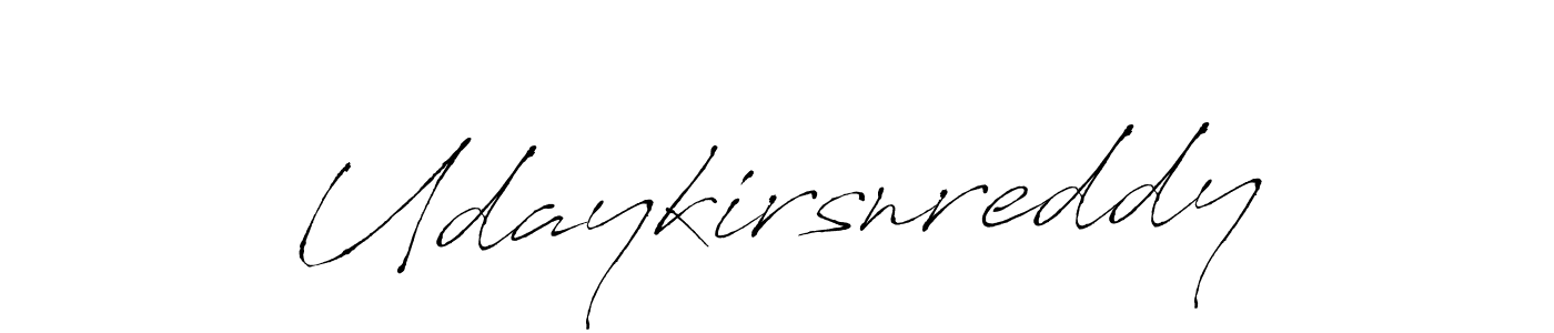 Create a beautiful signature design for name Udaykirsnreddy. With this signature (Antro_Vectra) fonts, you can make a handwritten signature for free. Udaykirsnreddy signature style 6 images and pictures png