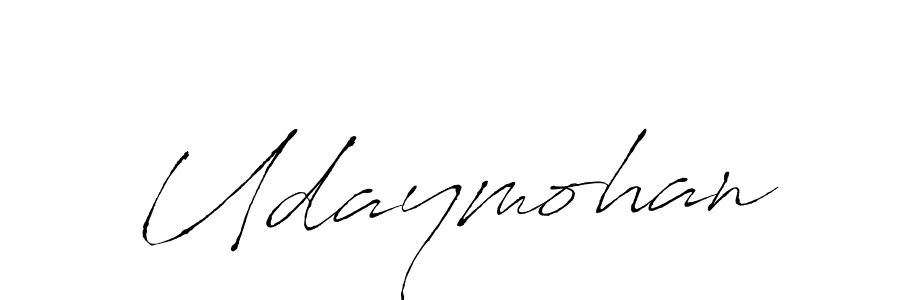 How to make Udaymohan signature? Antro_Vectra is a professional autograph style. Create handwritten signature for Udaymohan name. Udaymohan signature style 6 images and pictures png