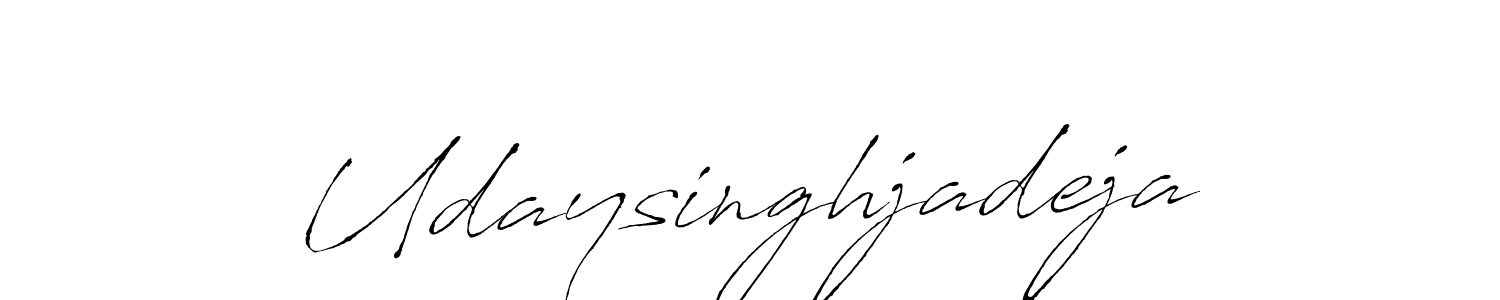 Make a beautiful signature design for name Udaysinghjadeja. With this signature (Antro_Vectra) style, you can create a handwritten signature for free. Udaysinghjadeja signature style 6 images and pictures png