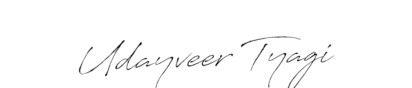 You should practise on your own different ways (Antro_Vectra) to write your name (Udayveer Tyagi) in signature. don't let someone else do it for you. Udayveer Tyagi signature style 6 images and pictures png