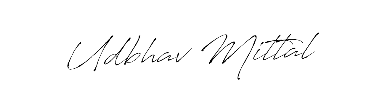 Make a beautiful signature design for name Udbhav Mittal. With this signature (Antro_Vectra) style, you can create a handwritten signature for free. Udbhav Mittal signature style 6 images and pictures png