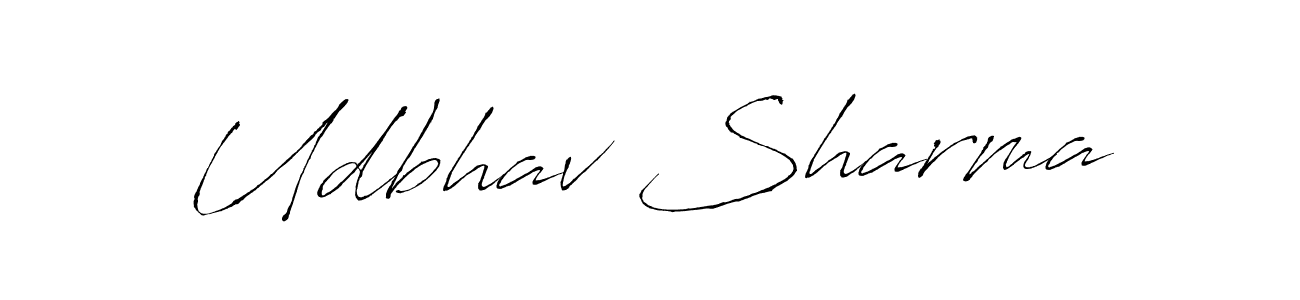 if you are searching for the best signature style for your name Udbhav Sharma. so please give up your signature search. here we have designed multiple signature styles  using Antro_Vectra. Udbhav Sharma signature style 6 images and pictures png