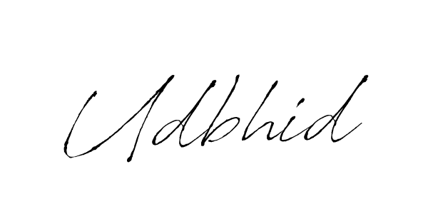 Make a beautiful signature design for name Udbhid. With this signature (Antro_Vectra) style, you can create a handwritten signature for free. Udbhid signature style 6 images and pictures png