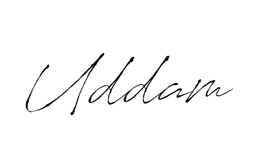 How to make Uddam signature? Antro_Vectra is a professional autograph style. Create handwritten signature for Uddam name. Uddam signature style 6 images and pictures png