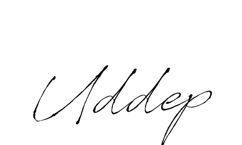 Design your own signature with our free online signature maker. With this signature software, you can create a handwritten (Antro_Vectra) signature for name Uddep. Uddep signature style 6 images and pictures png