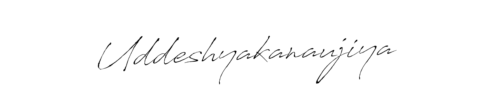 Also we have Uddeshyakanaujiya name is the best signature style. Create professional handwritten signature collection using Antro_Vectra autograph style. Uddeshyakanaujiya signature style 6 images and pictures png