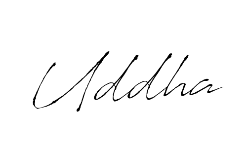 Uddha stylish signature style. Best Handwritten Sign (Antro_Vectra) for my name. Handwritten Signature Collection Ideas for my name Uddha. Uddha signature style 6 images and pictures png