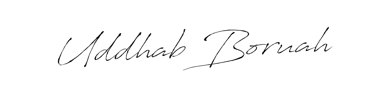 Make a short Uddhab Boruah signature style. Manage your documents anywhere anytime using Antro_Vectra. Create and add eSignatures, submit forms, share and send files easily. Uddhab Boruah signature style 6 images and pictures png
